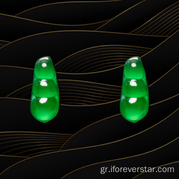Υψηλής ποιότητας πλούσιο φασόλι Jade Stone Jewelr